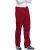 Cherokee Unisex Scrub Pants for Men & Women Drawstring Cargo Medical Uniform Straight Leg Nursing Scrub Bottoms – 4100(Red)