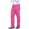 Cherokee Unisex Scrub Pants for Men & Women Drawstring Cargo Medical Uniform Straight Leg Nursing Scrub Bottoms – 4100(Shocking Pink)