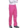 Cherokee Unisex Scrub Pants for Men & Women Drawstring Cargo Medical Uniform Straight Leg Nursing Scrub Bottoms – 4100(Shocking Pink)