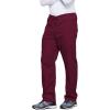 Cherokee Unisex Scrub Pants for Men & Women Drawstring Cargo Medical Uniform Straight Leg Nursing Scrub Bottoms – 4100(Wine)