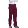 Cherokee Unisex Scrub Pants for Men & Women Drawstring Cargo Medical Uniform Straight Leg Nursing Scrub Bottoms – 4100(Wine)