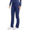 Cherokee Unisex Scrub Pants for Men & Women Tapered Leg Drawstring 4 Pocket Medical Uniform Easy Care 2-Way Stretch – WW020(Navy)