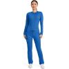 Cherokee Unisex Scrub Pants for Men & Women Tapered Leg Drawstring 4 Pocket Medical Uniform Easy Care 2-Way Stretch – WW020(Royal)