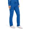 Cherokee Unisex Scrub Pants for Men & Women Tapered Leg Drawstring 4 Pocket Medical Uniform Easy Care 2-Way Stretch – WW020(Royal)