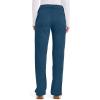 Cherokee Women Scrub Pant with Straight Leg Pull-on Pant Medical Bottom with 4 Pocket & 2-Way Stretch Fabric – WW110(Caribbean Blue)