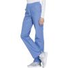 Cherokee Women Scrub Pant with Straight Leg Pull-on Pant Medical Bottom with 4 Pocket & 2-Way Stretch Fabric – WW110(Ciel)