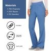 Cherokee Women Scrub Pant with Straight Leg Pull-on Pant Medical Bottom with 4 Pocket & 2-Way Stretch Fabric – WW110(Ciel Blue)