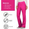 Cherokee Women Scrub Pant with Straight Leg Pull-on Pant Medical Bottom with 4 Pocket & 2-Way Stretch Fabric – WW110(Electric Pink)