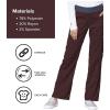 Cherokee Women Scrub Pant with Straight Leg Pull-on Pant Medical Bottom with 4 Pocket & 2-Way Stretch Fabric – WW110(Espresso)