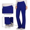 Cherokee Women Scrub Pant with Straight Leg Pull-on Pant Medical Bottom with 4 Pocket & 2-Way Stretch Fabric – WW110(Galaxy Blue)
