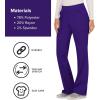 Cherokee Women Scrub Pant with Straight Leg Pull-on Pant Medical Bottom with 4 Pocket & 2-Way Stretch Fabric – WW110(Grape)