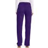 Cherokee Women Scrub Pant with Straight Leg Pull-on Pant Medical Bottom with 4 Pocket & 2-Way Stretch Fabric – WW110(Grape)