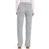 Cherokee Women Scrub Pant with Straight Leg Pull-on Pant Medical Bottom with 4 Pocket & 2-Way Stretch Fabric – WW110(Grey)