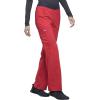 Cherokee Women Scrub Pant with Straight Leg Pull-on Pant Medical Bottom with 4 Pocket & 2-Way Stretch Fabric – WW110(Hot Tomato)