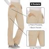 Cherokee Women Scrub Pant with Straight Leg Pull-on Pant Medical Bottom with 4 Pocket & 2-Way Stretch Fabric – WW110(Khaki)
