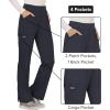 Cherokee Women Scrub Pant with Straight Leg Pull-on Pant Medical Bottom with 4 Pocket & 2-Way Stretch Fabric – WW110(Pewter)