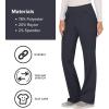 Cherokee Women Scrub Pant with Straight Leg Pull-on Pant Medical Bottom with 4 Pocket & 2-Way Stretch Fabric – WW110(Pewter)