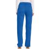 Cherokee Women Scrub Pant with Straight Leg Pull-on Pant Medical Bottom with 4 Pocket & 2-Way Stretch Fabric – WW110(Royal)
