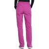 Cherokee Women Scrub Pant with Straight Leg Pull-on Pant Medical Bottom with 4 Pocket & 2-Way Stretch Fabric – WW110(Shocking Pink)