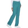 Cherokee Women Scrub Pant with Straight Leg Pull-on Pant Medical Bottom with 4 Pocket & 2-Way Stretch Fabric – WW110(Teal Blue)