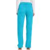 Cherokee Women Scrub Pant with Straight Leg Pull-on Pant Medical Bottom with 4 Pocket & 2-Way Stretch Fabric – WW110(Turquoise)