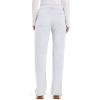Cherokee Women Scrub Pant with Straight Leg Pull-on Pant Medical Bottom with 4 Pocket & 2-Way Stretch Fabric – WW110(White)