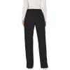 Cherokee Women Scrubs Pant Workwear Revolution Mid Rise Moderate Flare Drawstring WW120(Black)