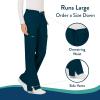 Cherokee Women Scrubs Pant Workwear Revolution Mid Rise Moderate Flare Drawstring WW120(Caribbean Blue)
