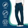 Cherokee Women Scrubs Pant Workwear Revolution Mid Rise Moderate Flare Drawstring WW120(Caribbean Blue)