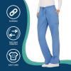 Cherokee Women Scrubs Pant Workwear Revolution Mid Rise Moderate Flare Drawstring WW120(Ciel)