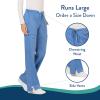 Cherokee Women Scrubs Pant Workwear Revolution Mid Rise Moderate Flare Drawstring WW120(Ciel)
