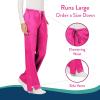 Cherokee Women Scrubs Pant Workwear Revolution Mid Rise Moderate Flare Drawstring WW120(Electric Pink)