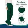 Cherokee Women Scrubs Pant Workwear Revolution Mid Rise Moderate Flare Drawstring WW120(Hunter Green)