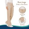 Cherokee Women Scrubs Pant Workwear Revolution Mid Rise Moderate Flare Drawstring WW120(Khaki)