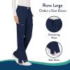 Cherokee Women Scrubs Pant Workwear Revolution Mid Rise Moderate Flare Drawstring WW120(Navy)
