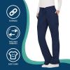 Cherokee Women Scrubs Pant Workwear Revolution Mid Rise Moderate Flare Drawstring WW120(Navy)
