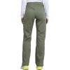 Cherokee Women Scrubs Pant Workwear Revolution Mid Rise Moderate Flare Drawstring WW120(Olive)