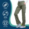 Cherokee Women Scrubs Pant Workwear Revolution Mid Rise Moderate Flare Drawstring WW120(Olive)