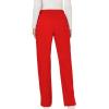 Cherokee Women Scrubs Pant Workwear Revolution Mid Rise Moderate Flare Drawstring WW120(Red)