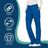 Cherokee Women Scrubs Pant Workwear Revolution Mid Rise Moderate Flare Drawstring WW120(Royal)