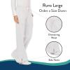 Cherokee Women Scrubs Pant Workwear Revolution Mid Rise Moderate Flare Drawstring WW120(White)