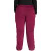 Cherokee Women Scrubs Pant Workwear Revolution Mid Rise Moderate Flare Drawstring WW120(Wine)