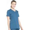 Cherokee Women Scrubs Top Workwear Professionals Mock Wrap WW655(Caribbean Blue)