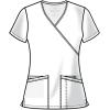Cherokee Women Scrubs Top Workwear Professionals Mock Wrap WW655(Ciel Blue)
