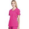 Cherokee Women Scrubs Top Workwear Professionals Mock Wrap WW655(Electric Pink)