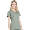 Cherokee Women Scrubs Top Workwear Professionals Mock Wrap WW655(Olive)