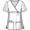Cherokee Women’s Maternity Scrub Top with 3 Pockets Mock Wrap WW685(Ciel Blue)