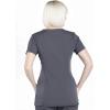 Cherokee Women’s Maternity Scrub Top with 3 Pockets Mock Wrap WW685(Pewter)