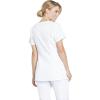 Cherokee Women’s Maternity Scrub Top with 3 Pockets Mock Wrap WW685(White)