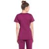 Cherokee Women’s Maternity Scrub Top with 3 Pockets Mock Wrap WW685(Wine)